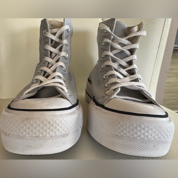 Converse Chuck Taylor All Star Grey Women's High-Top Sneakers Size 8 - Picture 8 of 9